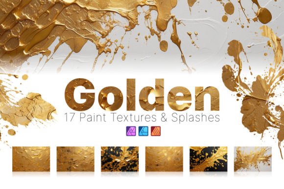 Download Golden Paint Textures - Affinity Assets - Textures Collection