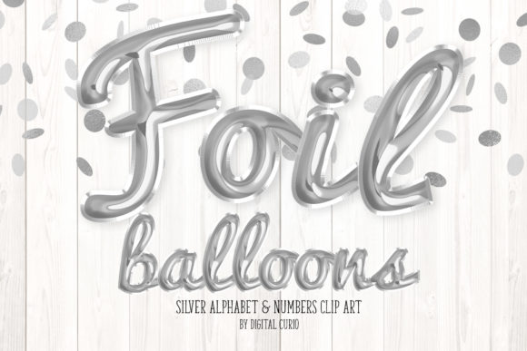 Download Silver Foil Balloon Script Alphabet - Premium Resources