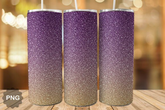 Download Deep Purple to Gold Glitter Ombre Tumble - Gold glitter Collection