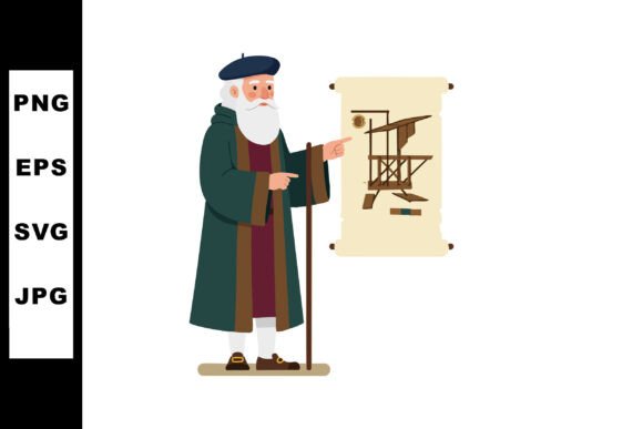 Download Leonardo Da Vinci Pointing at Flying Mac - Mac Collection
