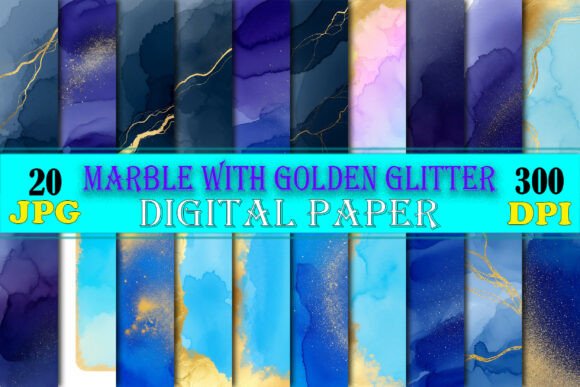 Download Purple Blue Marble Gold Glitter Paper - Gold glitter Collection