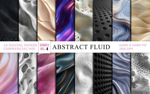 Download Abstract Fluid Metallic Wave Textures Backgrounds - Textures Collection
