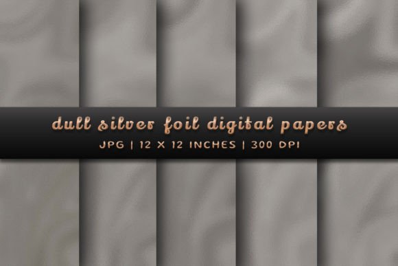 Download Dull Silver Foil Digital Papers - Premium Resources